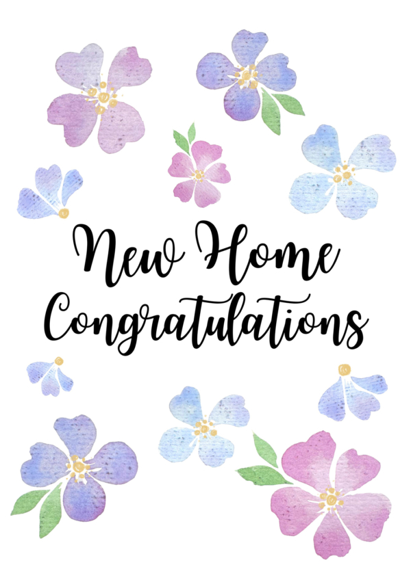 New Home Congratulations - New Home Card