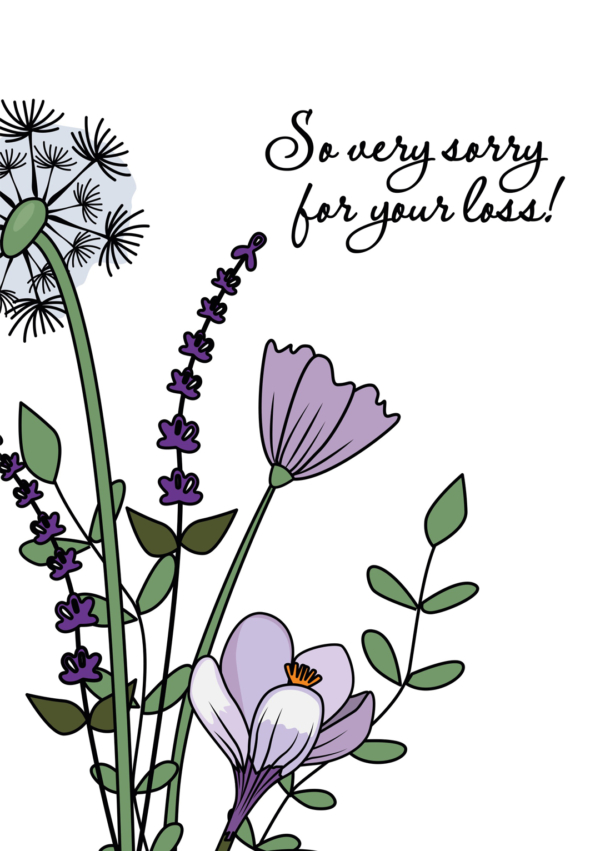 So very Sorry For Your Loss - Sympathy Card