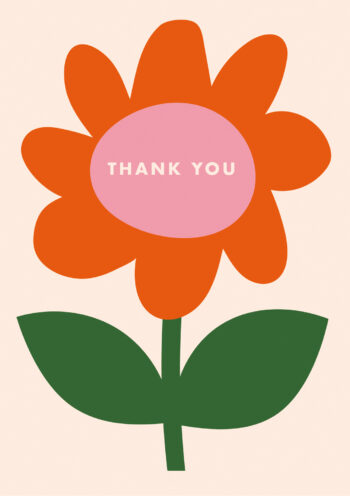 Flower - Thank You Card