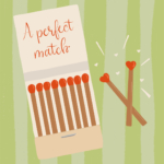 Perfect Love Match - Engagement Card