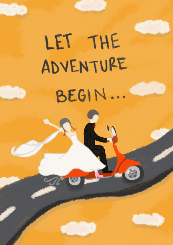 Adventure - Wedding Card