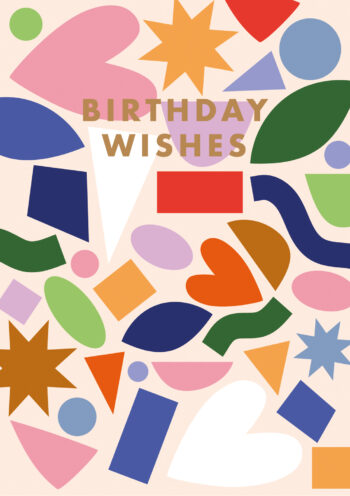 Birthday Wishes Shapes - Birthday Card