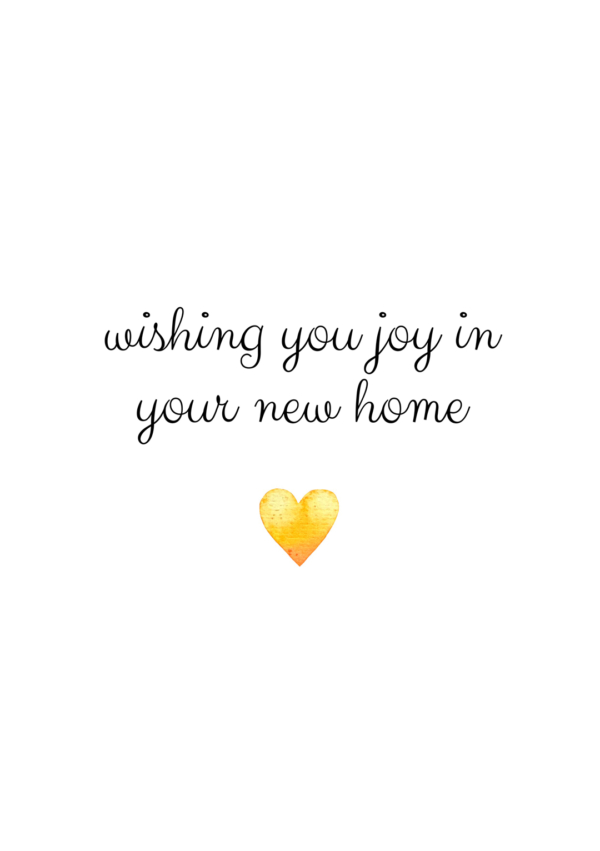 Wishing Joy - New Home Card