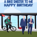 Bike Shelter - Birthday Card