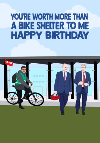 Bike Shelter - Birthday Card