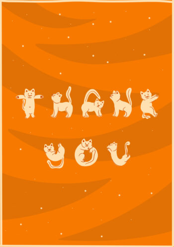 Thank You Cats - Card