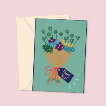 Thank You Flowers - Card