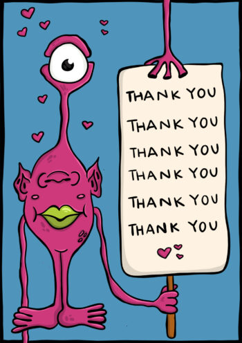 Thank You, Thank You, Thank You - Card