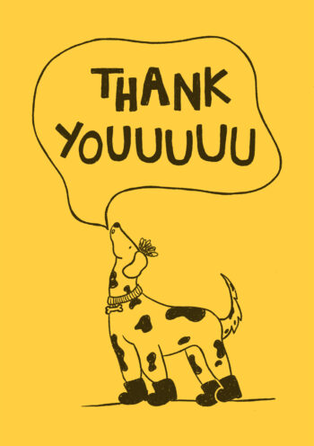 Thank Youuuuuu - Dog Thank You Card