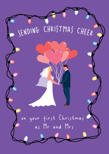 First Christmas As Mr & Mrs - Christmas Card