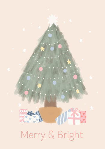 Merry and Bright - Christmas Card