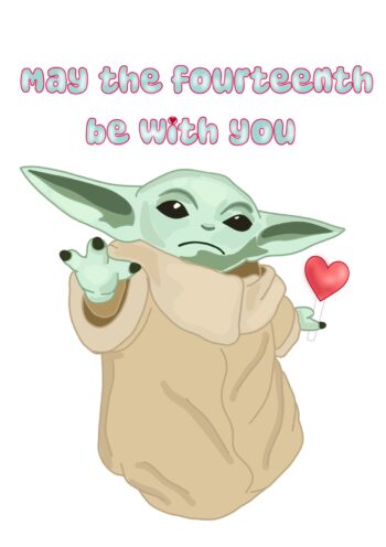 Be with you Valentine's Card