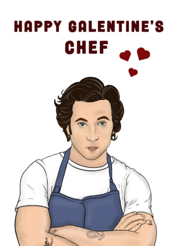 Happy Galentine's Chef Card
