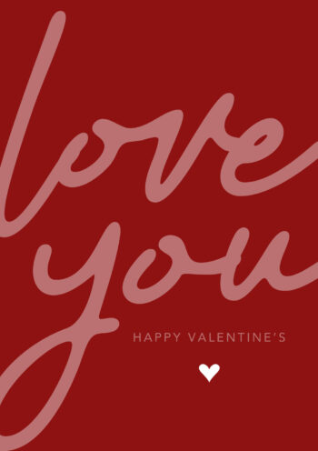 I Love You Happy Valentine's Card