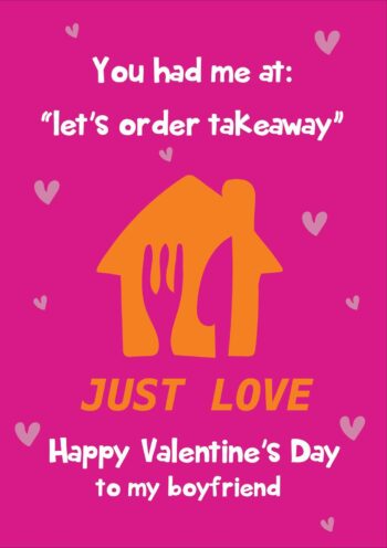 Just eat bf Valentine's Card
