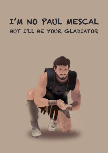 Mescal Gladiator Valentine's Card