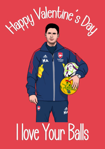 Mikel Arteta Valentine's Card