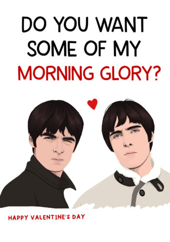 Morning Glory Oasis Valentine's Card