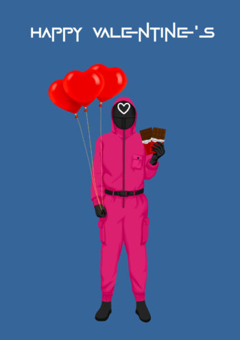 Squid Game Happy Valentine's Card
