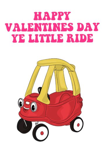 Ye Little Ride Valentine's Card