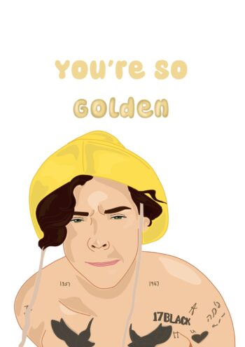 You're so golden Valentine's Card