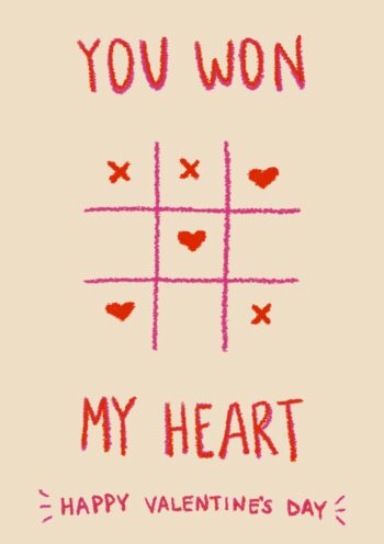 You won Valentine's Card