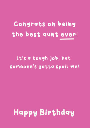 Best Aunt Ever!