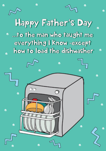 Dad Dishwasher - Father's Day Card