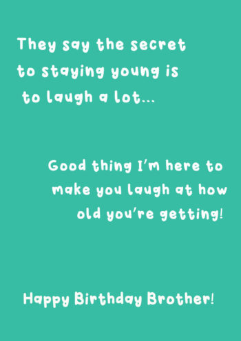 Funny Brother Birthday Card