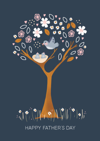 Happy Father's Day - Cute Tree
