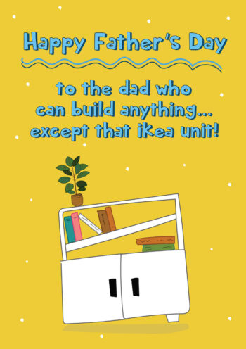 Ikea Bookshelf - Father's Day Card