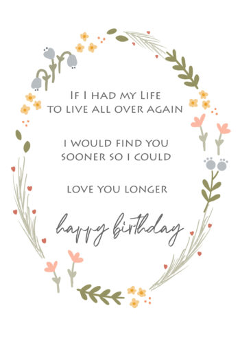 Love You Longer - Happy Birthday
