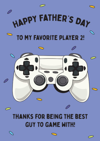 Player 2 - Father's Day Card