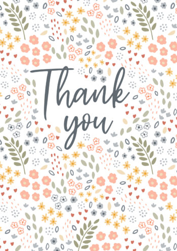 Thank You Pattern Card