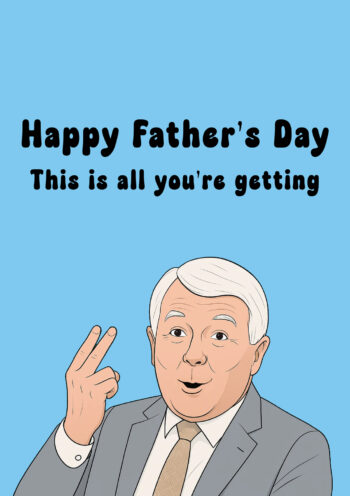 Two Fingers - Funny Fathers Day Card