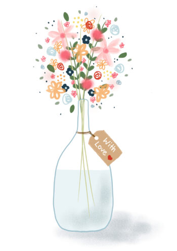 With Love - Flower Jar