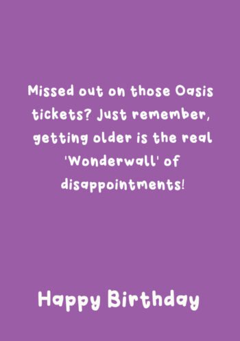 Wonderwall' of Disappointment - HB