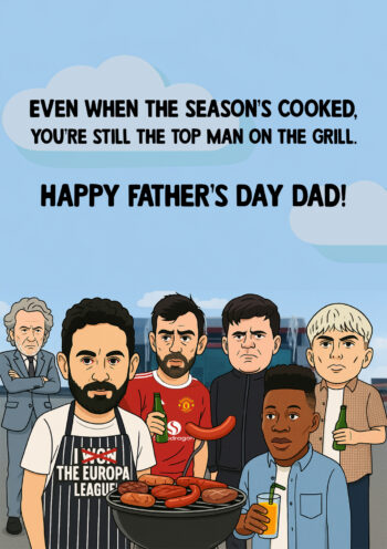 United BBQ - Funny Fathers Day Card
