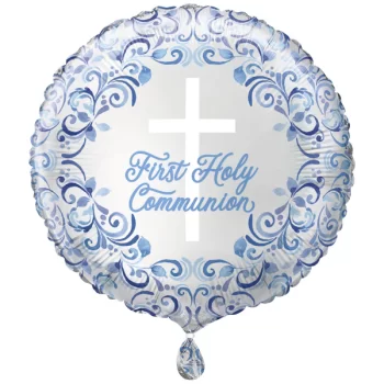 Blue First Holy Communion Balloon