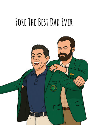 Fore The Best Day - Fathers Day Card
