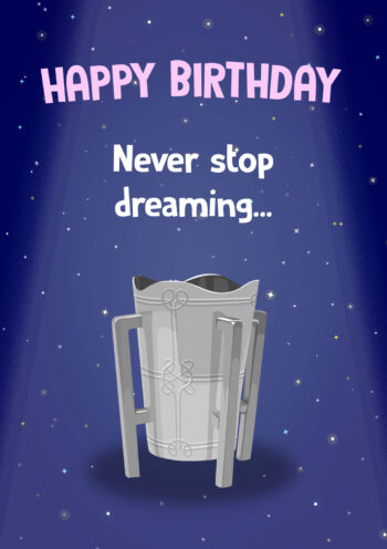 Never Sop Dreaming | Sam Maguire Gaelic football inspired Birthday Card