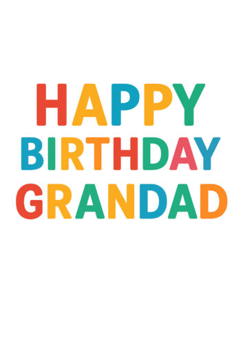 Happy Birthday Grandad