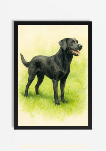 Black Labrador Print