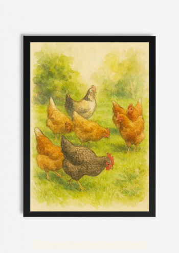 Hens Print