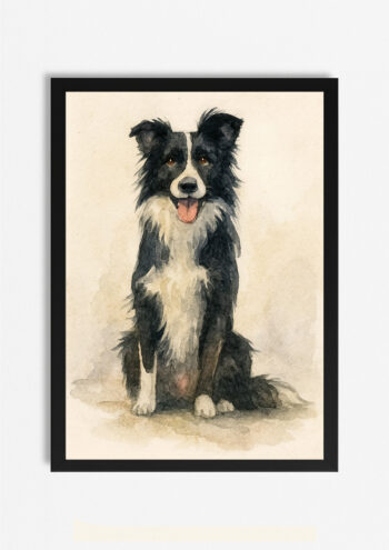 Border Collie Print