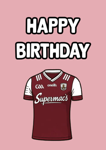 Galway GAA Jersey - Birthday Card