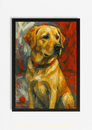 Golden Labrador Print
