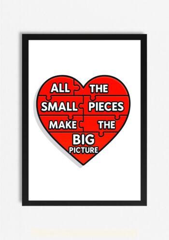Jigsaw Heart Print