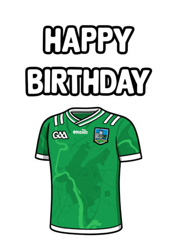 Limerick GAA Jersey - Birthday Card