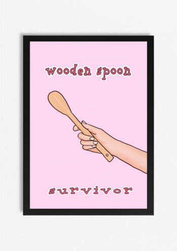 Wooden Spoon Survivor Print